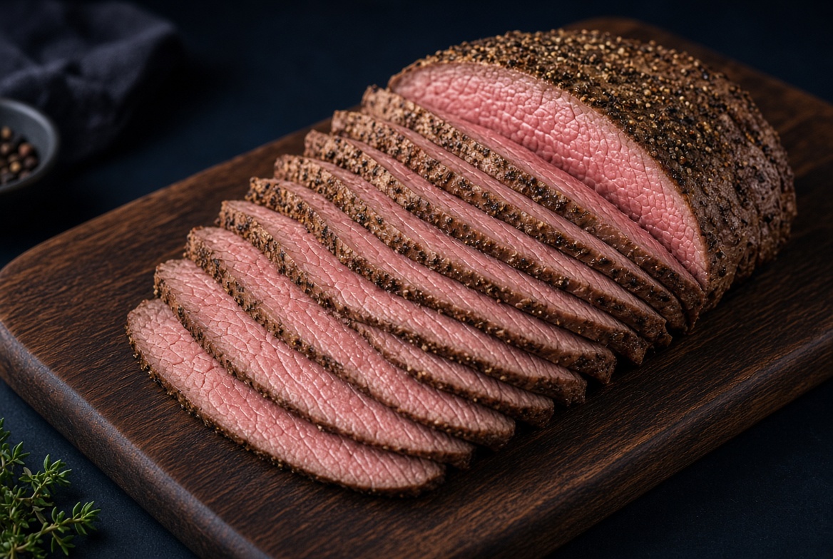 Sliced roast beef